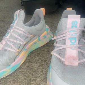 Adidas Women's Sneakers - Gray with Pastel Accents